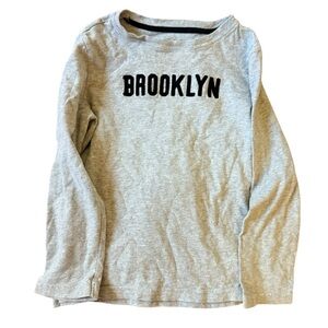 Janie and Jack Heather Gray Shirt with Black Accents 6